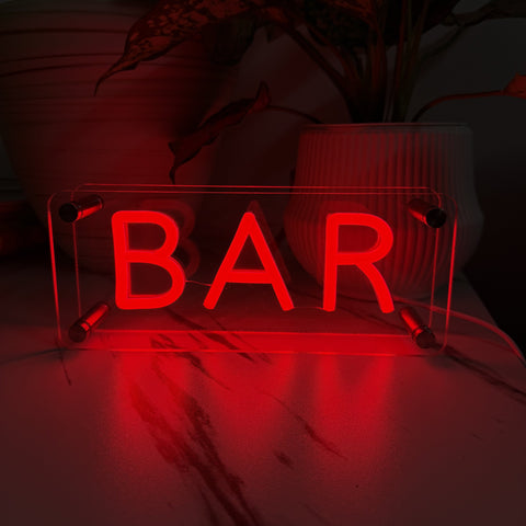 Bar LED Neon Box Bordlampe