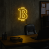 Bitcoin Neon Væglampe