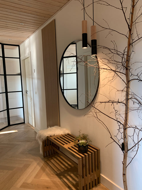 Creative Cables Tube Pendel Sort/Wood