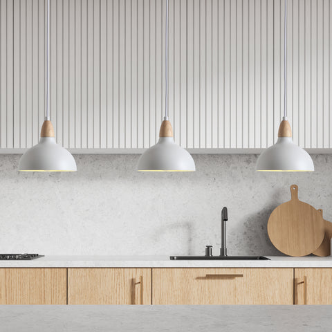 Oak Pendel Ø19 Hvid