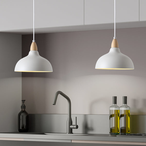 Oak Pendel Ø24 Hvid