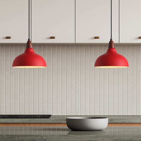 Oak Pendel Ø24 Rød