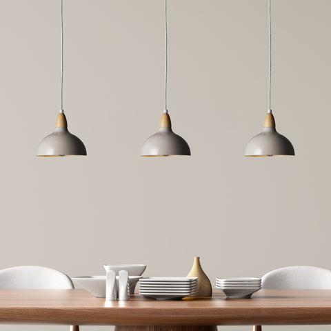 Oak Pendel Ø19 Glossy Dove