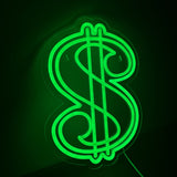 Dollar Sign Neonskilt