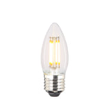 8 x LED 4W B35 Kertepære Klar Dæmpbar E27