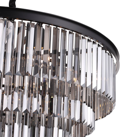 Santorini Lysekrone Ø80 Smoke