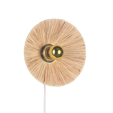 Flare Raffia Væglampe Ø20