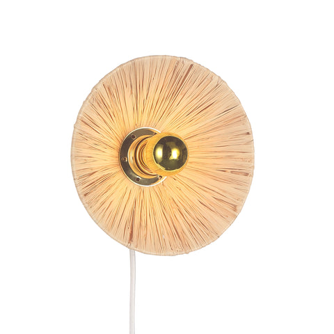 Flare Raffia Væglampe Ø20