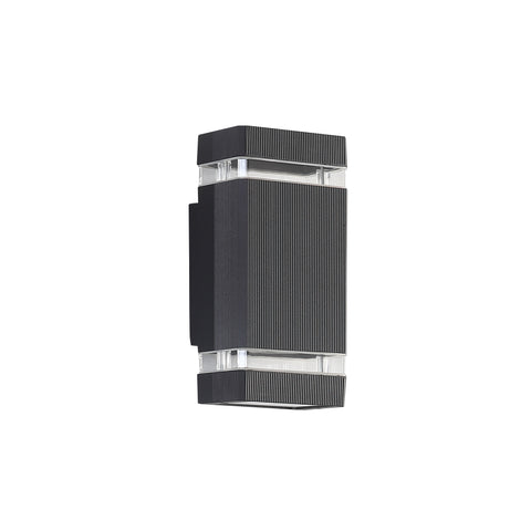 Dawn Square Udendørs Væglampe LED Sort