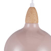 Oak Pendel Ø19 Glossy Beige Pink