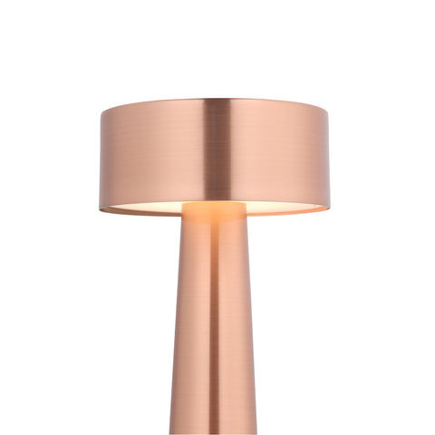 Verona LED Trådløs Bordlampe Kobber