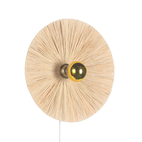 Flare Raffia Væglampe Ø40