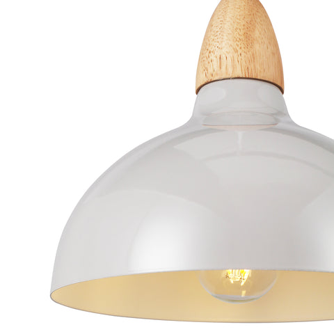 Oak Pendel Ø19 Glossy Grå