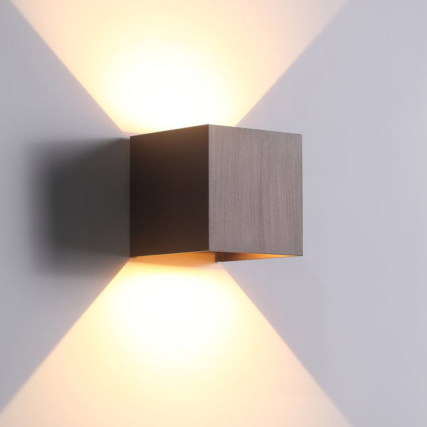 LED Væglampe 6W Udendørs Antique Copper