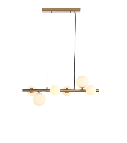 Valencia Langbordspendel 63cm Messing/Opal