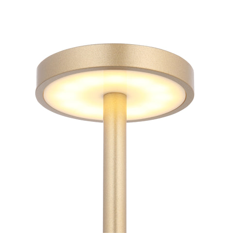 Bologna Mini LED Trådløs Bordlampe Messing