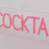 Cocktails LED Neon Box Bordlampe