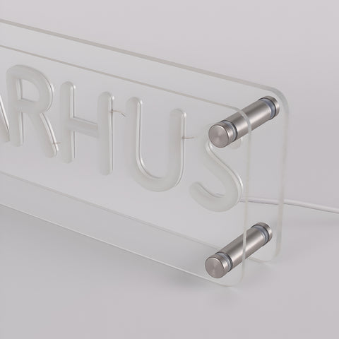 Århus LED Neon Box Bordlampe