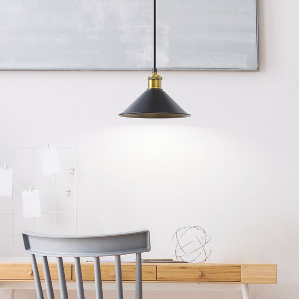 Coffee Pendel Ø22 Sort/Messing