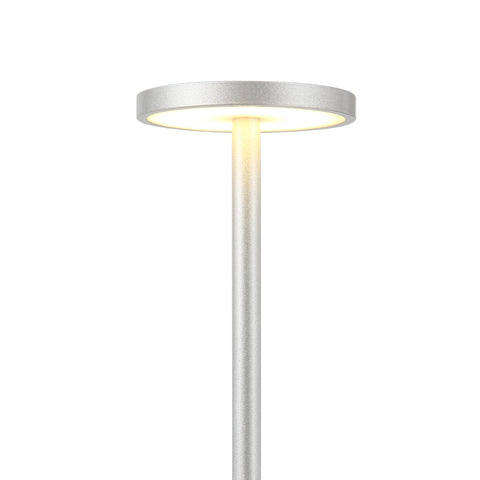 Bologna Mini LED Trådløs Bordlampe Sølv
