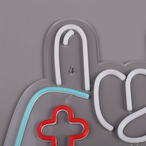 Joystick Hand Sign Neon Væglampe