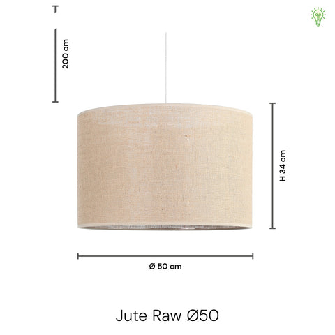 Jute Raw Pendel Ø50