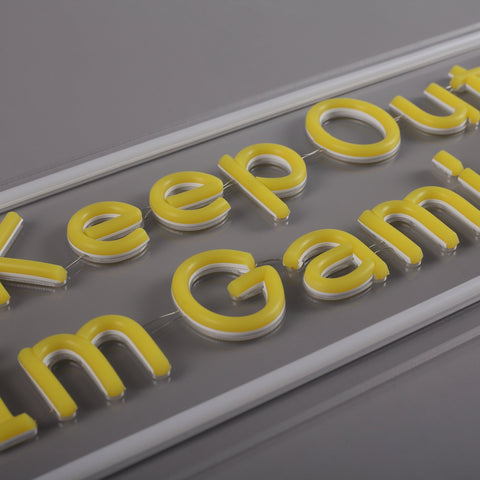 Keep Out Im Gaming Neon Væglampe