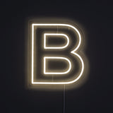 Bogstav B Neonskilt