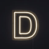 Bogstav D Neonskilt