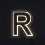 Bogstav R Neonskilt