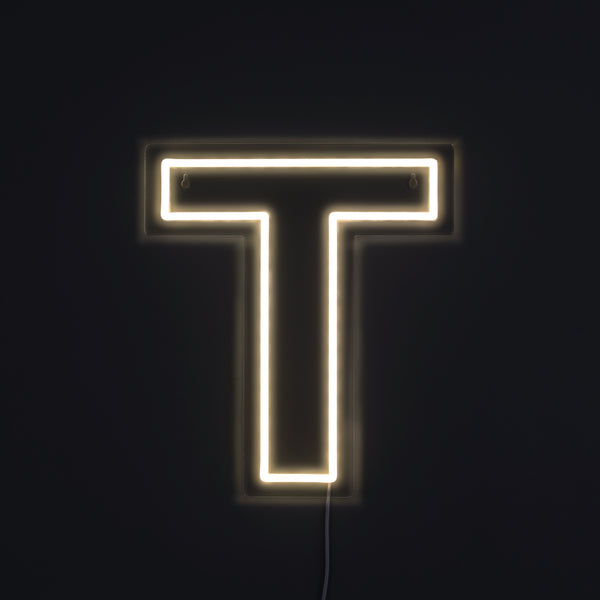 Bogstav T Neon Væglampe