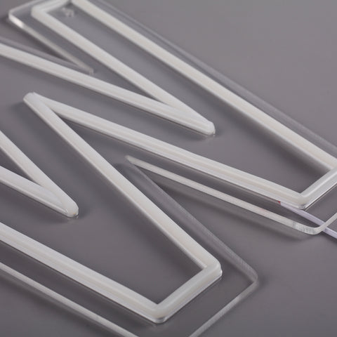 Bogstav W Neon Væglampe