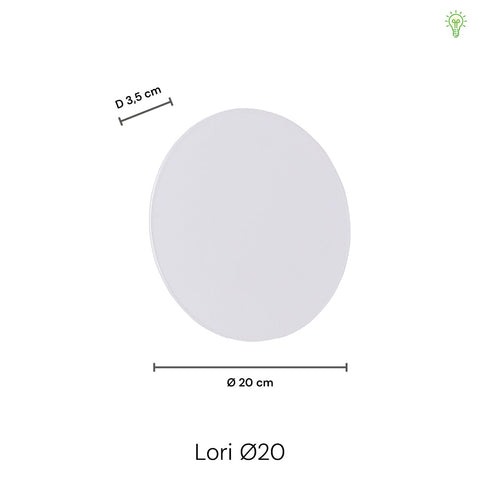 Lori Væglampe Ø20 Messing