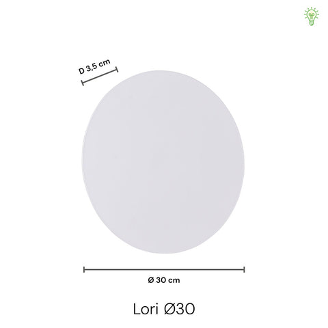 Lori Væglampe Ø30 Messing