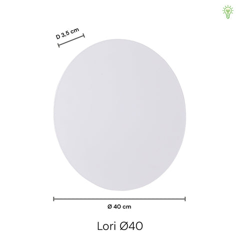 Lori Væglampe Ø40 Messing