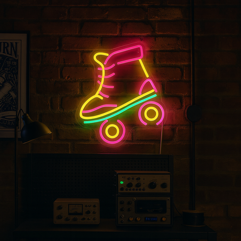 Roller Skates Neon Væglampe