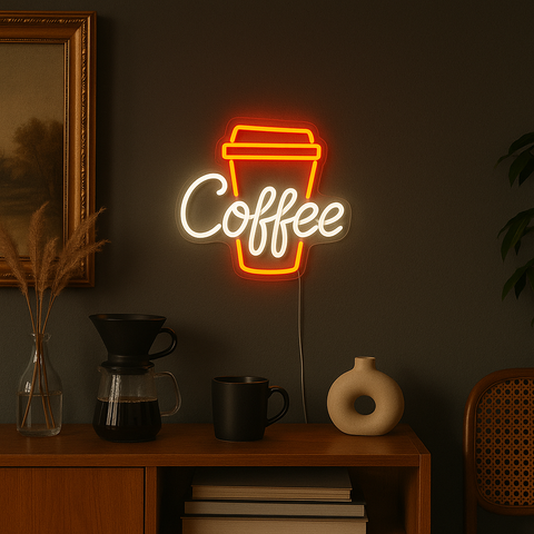 Coffee Cup Neon Væglampe
