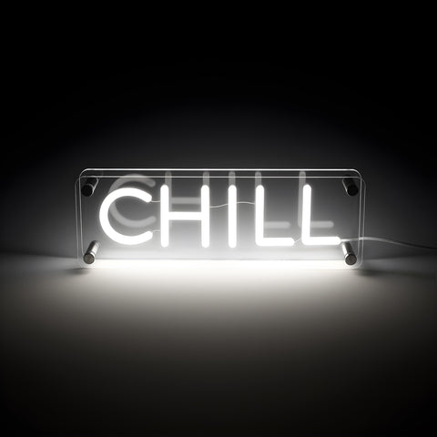 Chill LED Neon Box Bordlampe