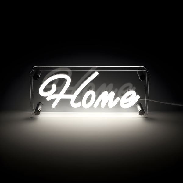 Home LED Neon Box Bordlampe