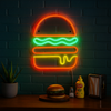 Burger Neon Væglampe