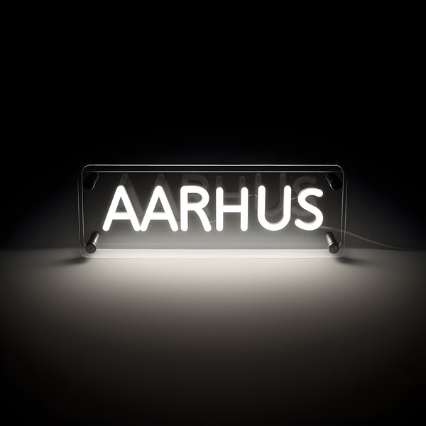 Århus LED Neon Box Bordlampe