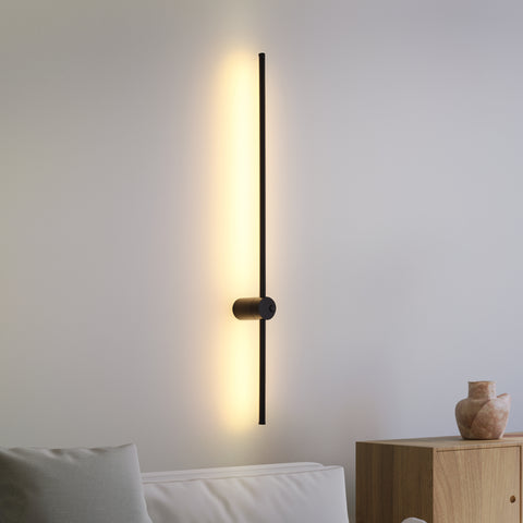 Retta LED Væglampe Sort 80cm