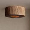 Raffia Loftlampe Ø46
