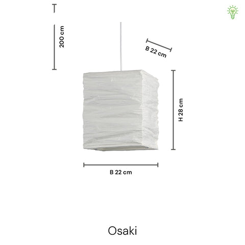 Osaki Pendel Ø22 Hvid