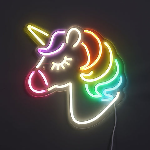Unicorn Neon Væglampe