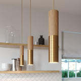 Tube Pendel Wood/Metal