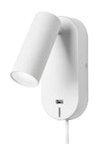 Nielsen Ego LED Væglampe M. Touch/Usb Hvid