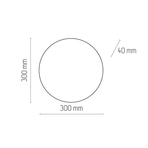 Luna Væglampe Ø30 Træ