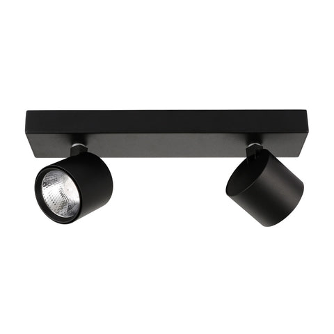 Boniva LED 2-Spot Loftlampe Sort