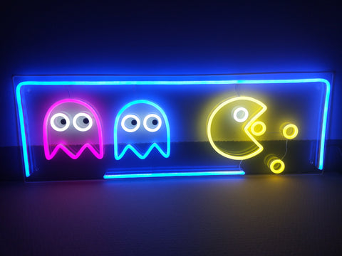 Lightish Pacman Neon Væglampe